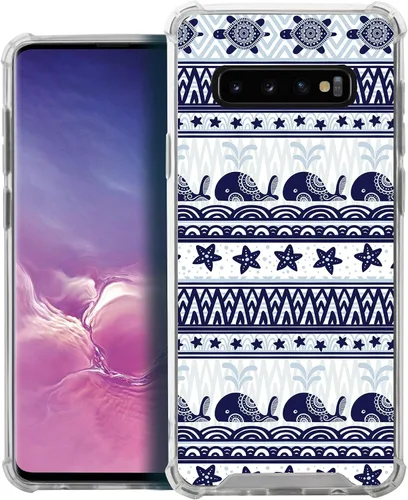 Vista 20 de CasesOnDeck - Funda compatible con Samsung Galaxy S10+ S10 Plus 6.4 pulgadas] S10+ Funda delgada, transparente y flexible de poliuretano