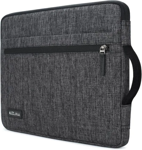 Vista 9 de KIZUNA - Funda para portátil y tableta de 10 pulgadas, resistente al agua, maletín para computadora, bolsa de mano para iPad Pro de 9.7" a 11", iPad