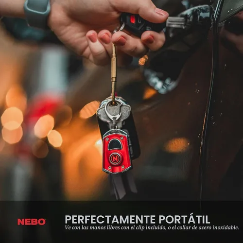 Vista 3 de Llavero con luz LED recargable NEBO Mycro Llavero linterna cuenta con 6 modos de luz
