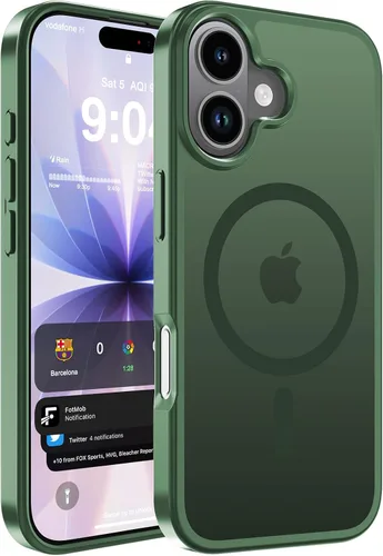 Vista 44 de WRJ Funda magnética mate para iPhone Air de 6.5 pulgadas, [compatible con Magsafe] [protección contra caídas de grado militar], delgada Negro