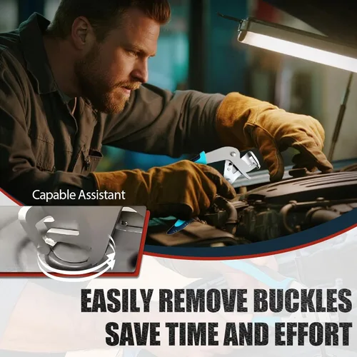Vista 3 de Alicates de clip para automóvil, alicates multifuncionales para automóviles, herramienta de extracción de clips, abre los paneles sin esfuerzo sin