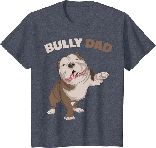Vista 44 de American Bully Dad Dog Owner Father Funny Men T-Shirt Asphalt Grey