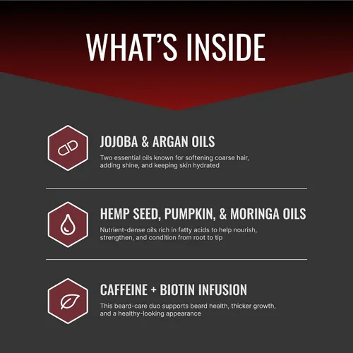 Vista 2 de Approved Science Aceite para barba – Promueve el crecimiento del cabello y combate la sequedad – Aceites de jojoba, argán y romero – Fórmula
