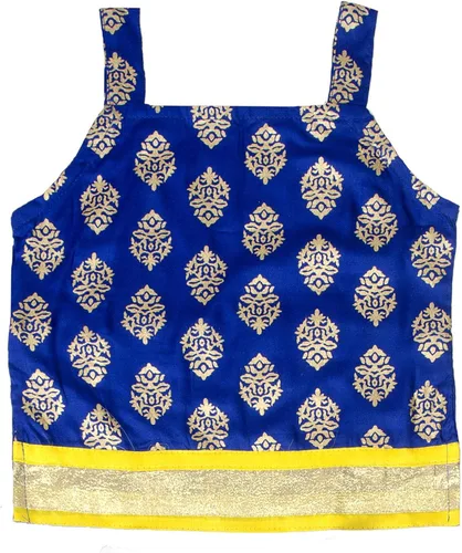 Vista 2 de Chandrakala Lehenga Choli - Conjunto de ropa étnica tradicional india listo para usar Pattu Pavadai KL104