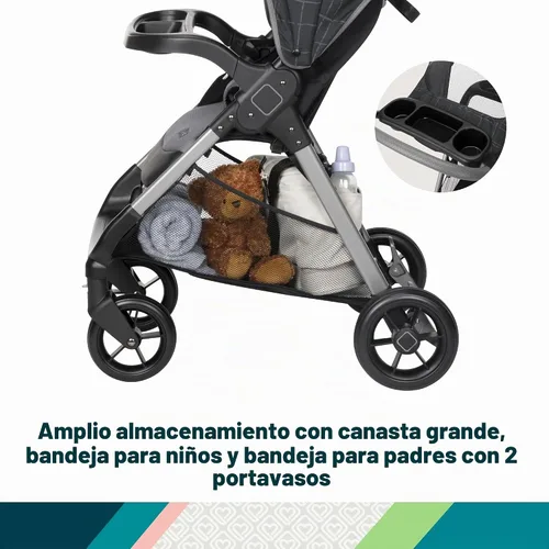 Vista 3 de Safety 1st Sistema de viaje Smooth Ride QCM, Rápido, Elevación con 1 mano para plegar, High Street