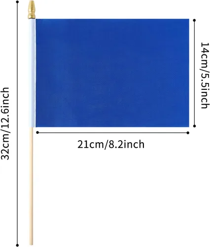Vista 2 de ZXvZYT Paquete de 100 banderas de color sólido, pequeñas, pequeñas, lisas, blancas, rojas, amarillas, verdes, naranjas, azules, negro, morado, rosa