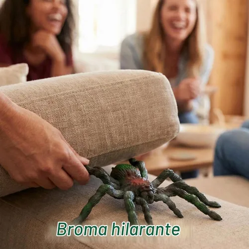 Vista 6 de BOHS Araña de goma realista, juguete de broma blando elástico de 5.5