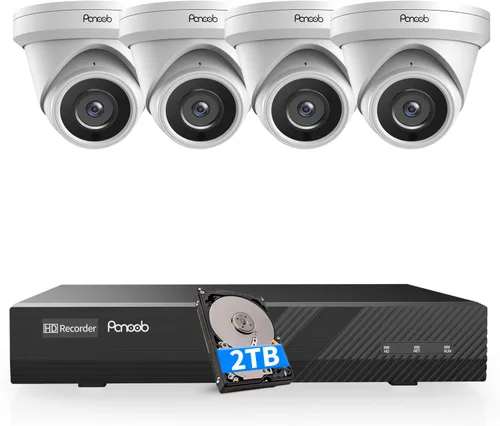 Vista 12 de Sistemas de cámaras de seguridad 4K 8CH con disco duro de 2 TB Negro