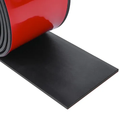Vista 19 de Tiras de goma de neopreno con parte trasera adhesiva, junta autoadhesiva para acolchado de alfombrilla, 1 pulgada de ancho x 1/5 pulgadas de grosor