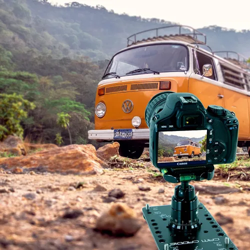 Vista 3 de Cam Caddie Placa de queso ultra plana de ángulo bajo POD/trípode para cámaras DSLR, sin espejo y de acción