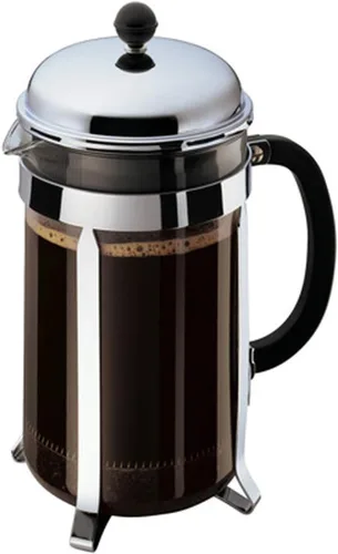 Vista 30 de Bodum Chambord - Cafetera de prensa francesa, Jarra de vidrio, Cromado