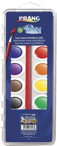 Vista 8 de Prang Juego de acuarelas lavables, Colores clásicos