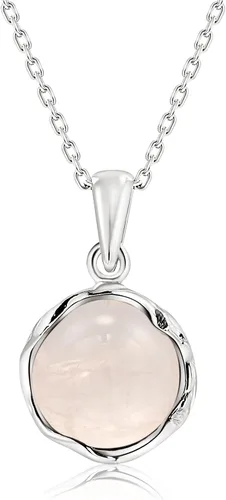 Vista 5 de 925 Sterling Silver Gemstone Necklace Women - Gemstone Pendant Necklace Silver- Birthstone Necklace - Silver Jewelry for Women- Minimalist Jewelry