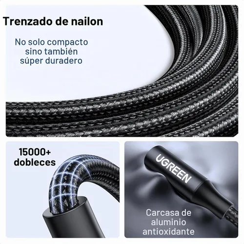 Vista 6 de UGREEN - Adaptador de auriculares para iPhone, Lightning a conector de 3,5 mm, con certificación Apple MFi, dongle de audio auxiliar compatible