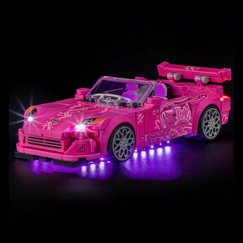 Vista 14 de Juego de luces LED para Lego 77255 Lightning McQueen, kit de luz compatible con el modelo de bloques de construcción Lego 77255, no incluye el juego