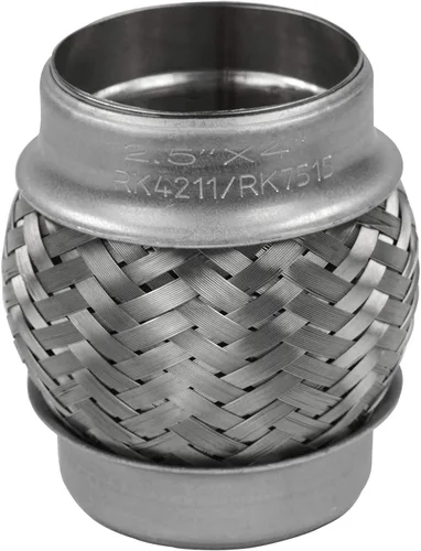 Vista 4 de RK7515-Tubo flexible de escape de acero inoxidable resistente de 2.5 "x 4