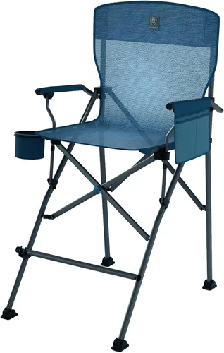 Vista 9 de EVER ADVANCED Textilene - Silla plegable de malla alta de 31 pulgadas, silla de directores portátil, silla de campamento de altura de barra