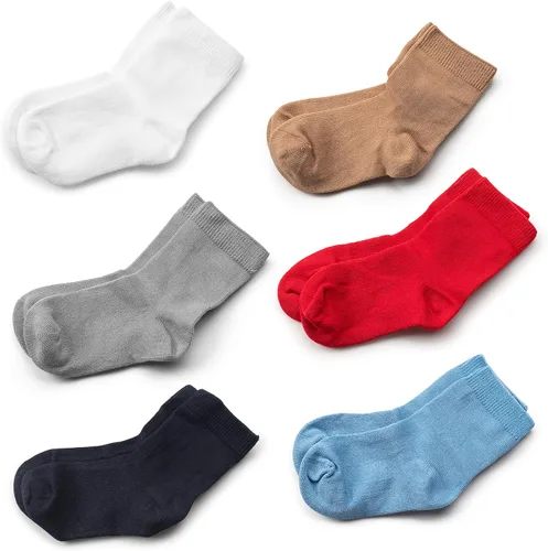Vista 11 de Silky Toes Juego de 6 pares de calcetines de bambú para bebés y niñas