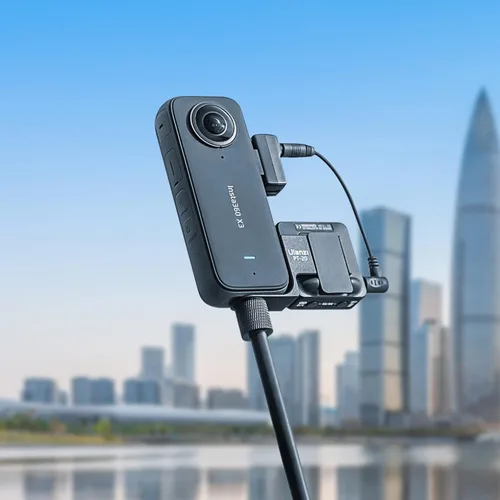 Vista 5 de CYNOVA Adaptador de micrófono externo para cámara Insta 360 X3