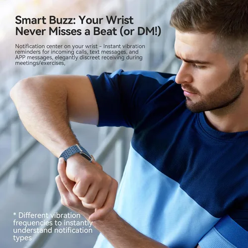 Vista 7 de EnergyPort Smart Bracelet with Blood Oxygen/Blood Pressure Monitor, 60-Day Battery Health Fitness Tracker with 2 Bands,Lifetime Membership,Activity