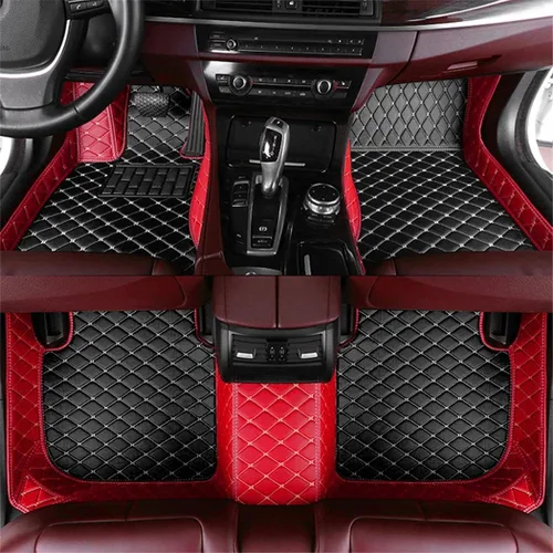 Vista 9 de Alfombra de piso de coche para A B C CLA CLS CLK GLE GLS GLA GLB GLC GLK GL ML G S SL CL SLC R SLK EQA EQB EQC EQS EQE Alfombras impermeables Negro