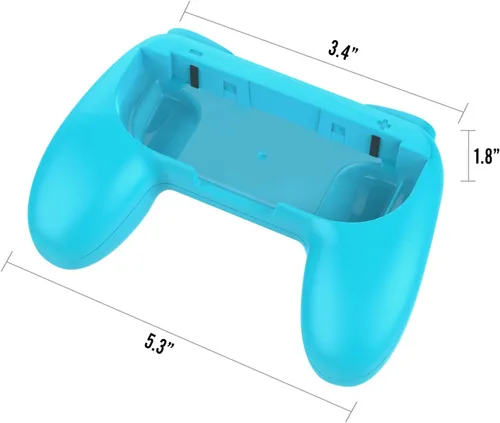Vista 3 de MoKo Grip para Nintendo Switch OLED modelo Joycon & Switch Joy-Con, paquete de 2 Kit de mango ergonómico de agarre de mano compatible con Nintendo