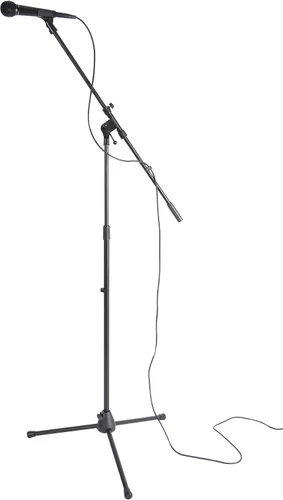 Vista 3 de On-Stage MS7701B - Soporte de micrófono trípode y M-Audio SP-2 - Pedal de sostenimiento universal con acción estilo piano para teclados MIDI, pianos