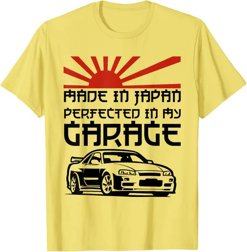 Vista 28 de JDM Japan Motorsport Tuning Car - Camiseta de los años 90, Blanco, S