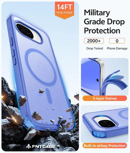Vista 325 de FNTCASE Funda para Motorola Moto G-Stylus-5G-2025: Funda magnética translúcida mate a prueba de golpes para Moto G Stylus 2026, funda protectora