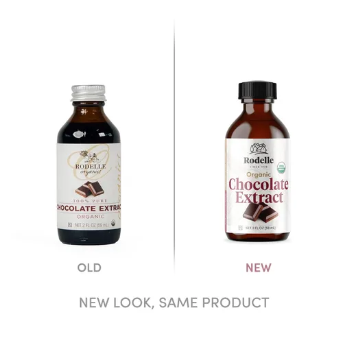 Vista 4 de Rodelle Organics Extracto de chocolate puro sin gluten, fabricado en Estados Unidos, 2 onzas