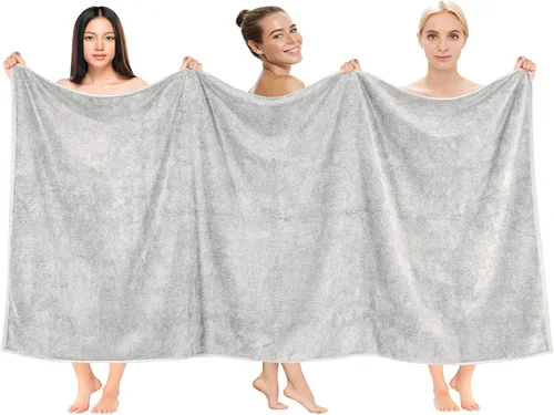 Vista 106 de Cotton Paradise Juego de 6 toallas, 100% algodón suave y absorbente turco para baño, 2 toallas de baño, 2 toallas de mano, 2 toallitas, juego