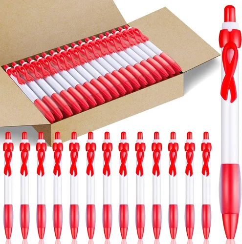 Vista 8 de Yexiya 100 unidades de bolígrafos de cinta para concienciación sobre el cáncer de mama, autismo, violencia doméstica, ayuda sexual infantil, salud