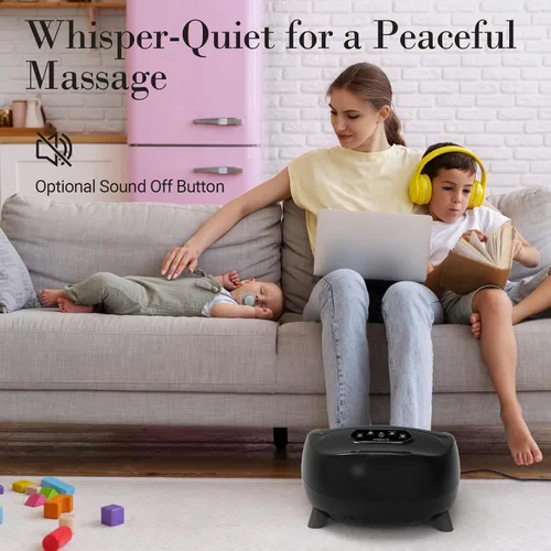 Vista 7 de CuPiLo - Masajeador shiatsu de pies, elegible para FSA y HSA, control remoto, varios niveles de ajuste, para fascitis plantar, neuropatía, hombres