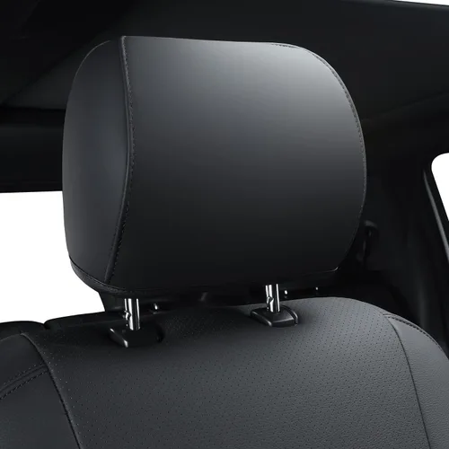 Vista 5 de Covertopia Fundas de asiento de piel sintética F150, ajuste personalizado para Ford F150 SuperCrew 2015-2024 2025 y 2017-2024 2025 F250 F350 F450