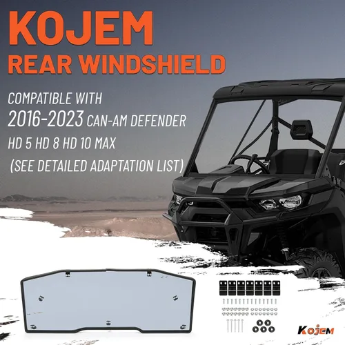 Vista 2 de Kojem Parabrisas compatible con Can-Am Defender HD 5 HD 8 10 MAX 16-23