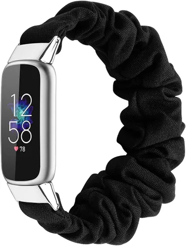 Vista 18 de Correas elásticas compatibles con Fitbit Luxe Bands, pulsera elástica de tela suave de repuesto para Fitbit Luxe Fitness Tracker, pequeña/grande