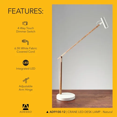 Vista 8 de ADS360 AD9100-12 Lámpara de escritorio LED grúa