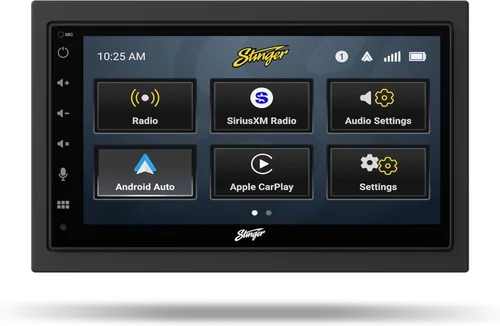 Vista 2 de Stinger - Radio inalámbrica Apple CarPlay de 6.8" para Jeep Wrangler JK