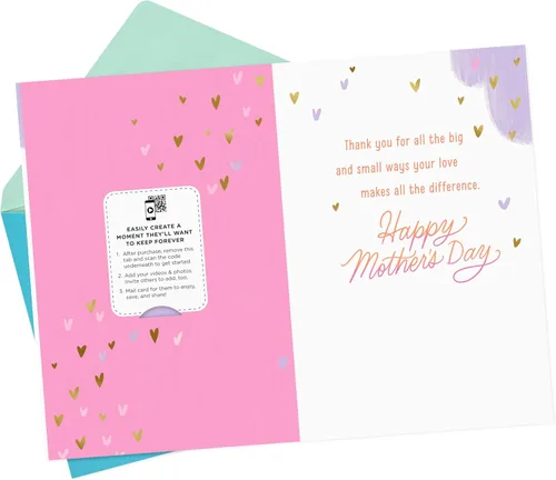 Vista 2 de Hallmark Tarjeta de video personalizada para el día de la madre, Mom Love (graba tu propio video saludo)