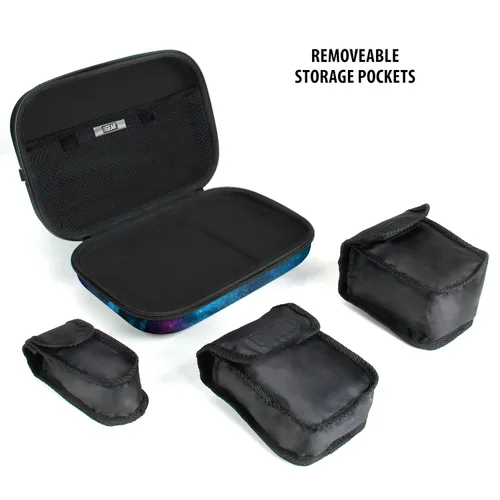 Vista 3 de USA GEAR Funda de viaje para Galaxy Vape XL, funda rígida para vapes, bolígrafos Dab, bolígrafos de batería y accesorios, resistente al agua, 3