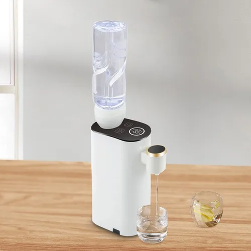 Vista 2 de Mini dispensador de agua para encimera con agua caliente instantánea, 5 ajustes de temperatura y pantalla LED, enfriador de agua portátil
