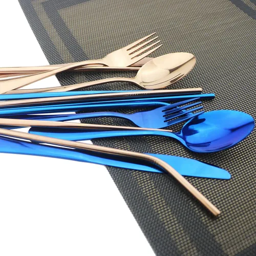 Vista 2 de JASHII Juego de cubiertos portátiles de 8 piezas, incluye cuchillo, tenedor, cuchara, palillos, pajitas, bolsa portátil para viajes, trabajo