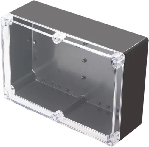 Vista 23 de Caja de proyecto IP65 Caja de conexiones impermeable ABS cajas eléctricas negras para bricolaje, Estuche electrónico para proyectos de energía, Caja