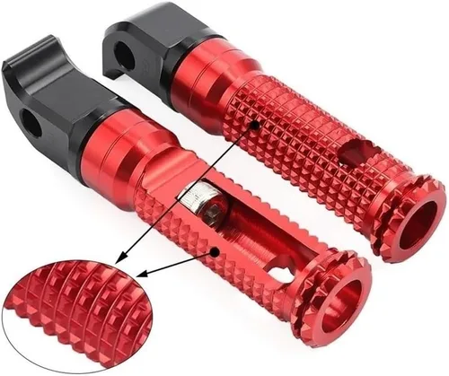 Vista 4 de Motorcycle Foot Pegs Rest Motorcycle Passenger Pedal Rear Footrest Foot Peg for MT 07 09 for Tracer 700 900 XSR 03 10 FZ 8 6 FZ1 YZF R3