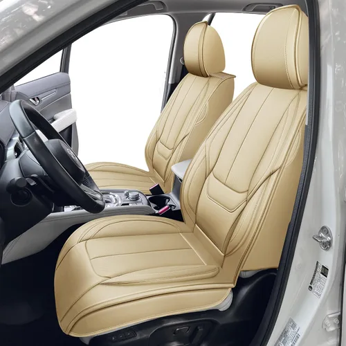 Vista 5 de OASIS AUTO Fundas de asiento de ajuste personalizado para Mazda CX5 2012-2025, protector de asiento de piel sintética impermeable, cojín CX-5