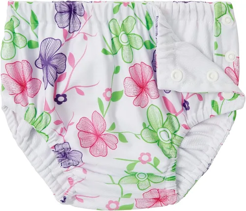 Vista 5 de Century Star Pañales de natación reutilizables para bebés, pañales de natación para niños y niñas, pantalones de natación lavables, talla 2-3, 1