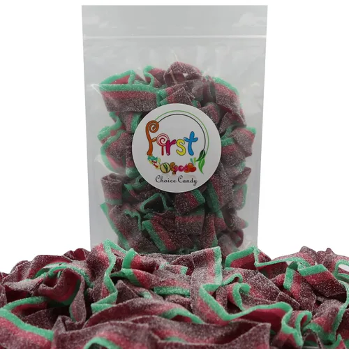 Vista 2 de Cintas de gomitas ácidas de colores variados (sandía, 2 LB)