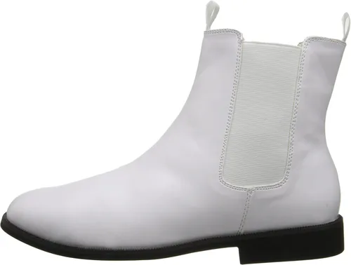 Vista 8 de Funtasma Botas de combate Trooper-12 para hombre, Blanco
