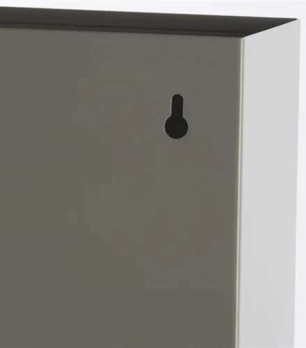 Vista 7 de Displays2go Estante para carpetas de archivos montado en la pared con 11 bolsillos escalonados Se adapta a tamaños de letra, magnético, de varios