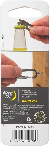 Vista 11 de Nite IZE KMTSE-11-R3 DoohicKey Llavero Multiherramienta, 1 Unidad (Paquete de 1), Acero Inoxidable